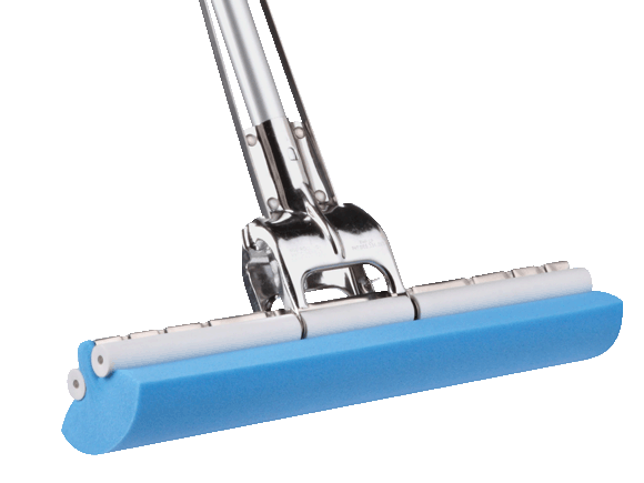 Roll-O-Matic® Cleanroom Sponge Roller Mop with Aluminum Extendable 