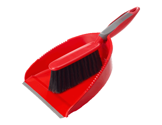 O-Cedar Snap On Dust Pan and Brush